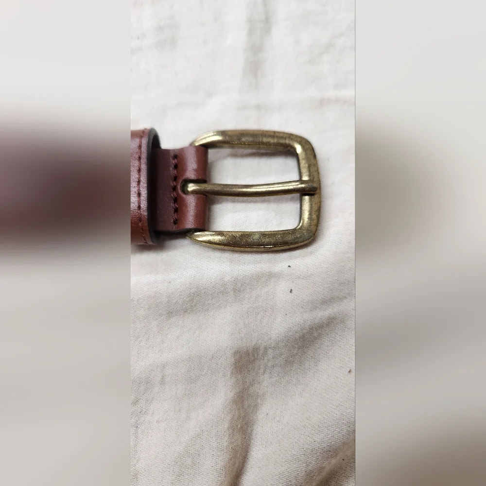 Kids Brown Braided  Belt And 3 Pc Tie Set - Picture 2 of 9